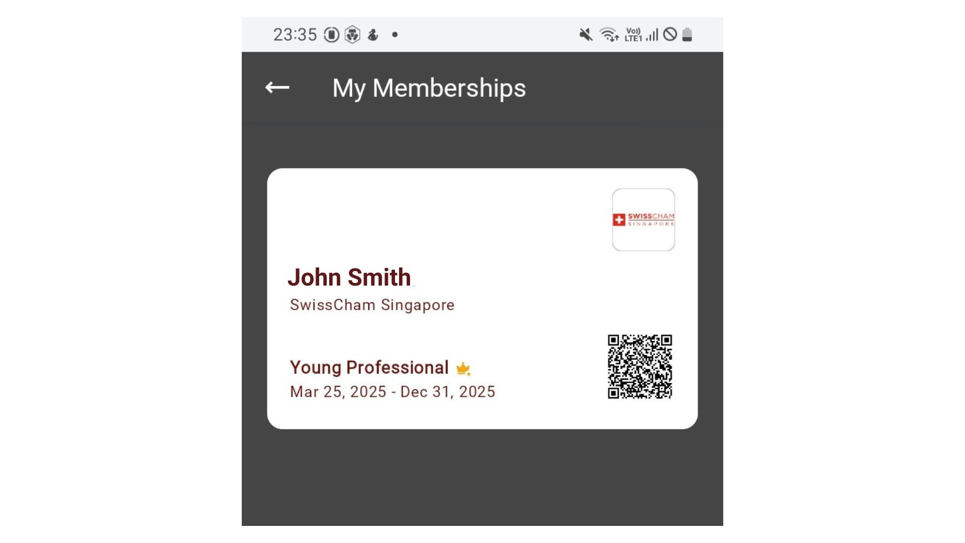 SwissCham Member Profile